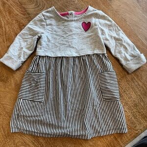 Healthtex Striped Heart Dress